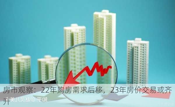 房市观察：22年购房需求后移，23年房价交易或齐升