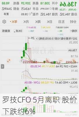 罗技CFO 5月离职 股价下跌约6%