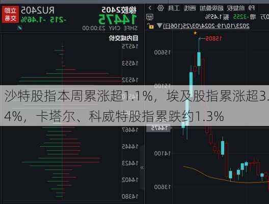 沙特股指本周累涨超1.1%，埃及股指累涨超3.4%，卡塔尔、科威特股指累跌约1.3%