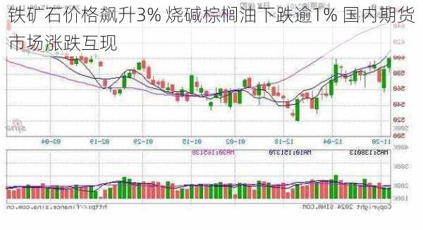 铁矿石价格飙升3% 烧碱棕榈油下跌逾1% 国内期货市场涨跌互现