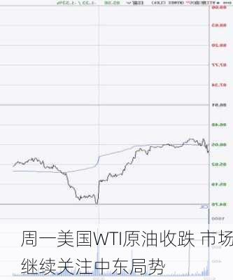 周一美国WTI原油收跌 市场继续关注中东局势