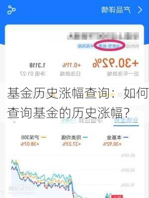 基金历史涨幅查询：如何查询基金的历史涨幅？