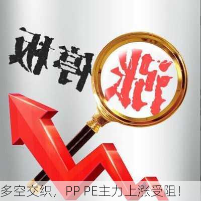 多空交织，PP PE主力上涨受阻！