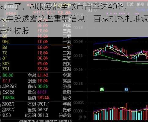 太牛了，AI服务器全球市占率达40%，大牛股透露这些重要信息！百家机构扎堆调研科技股