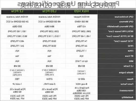 英伟达H20“退烧” 国产GPU向前