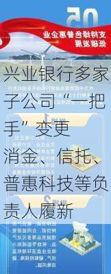 兴业银行多家子公司“一把手”变更  消金、信托、普惠科技等负责人履新