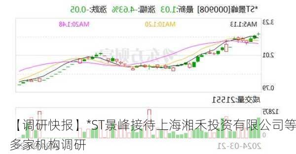 【调研快报】*ST景峰接待上海湘禾投资有限公司等多家机构调研