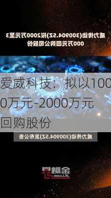 爱威科技：拟以1000万元-2000万元回购股份