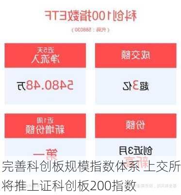 完善科创板规模指数体系 上交所将推上证科创板200指数