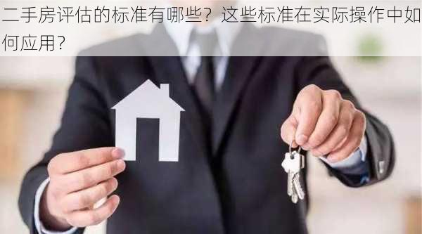 二手房评估的标准有哪些？这些标准在实际操作中如何应用？