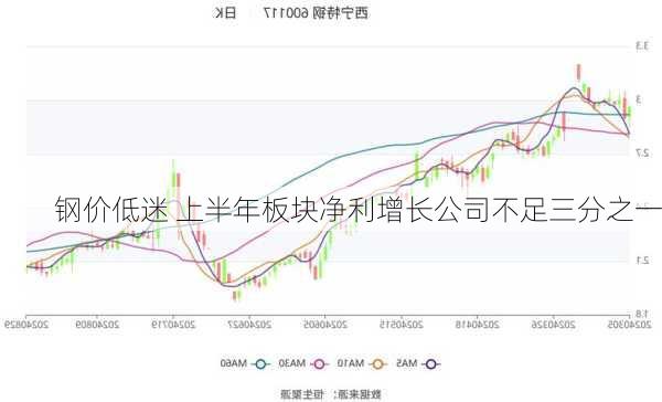 钢价低迷 上半年板块净利增长公司不足三分之一