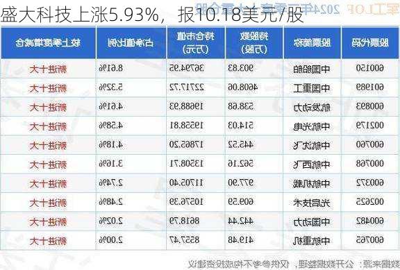 盛大科技上涨5.93%，报10.18美元/股