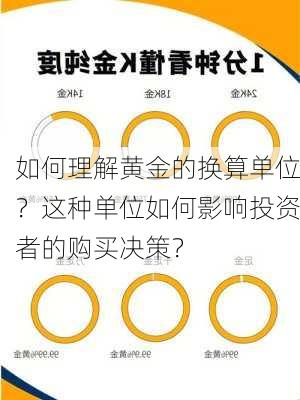 如何理解黄金的换算单位？这种单位如何影响投资者的购买决策？