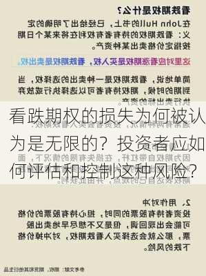 看跌期权的损失为何被认为是无限的？投资者应如何评估和控制这种风险？