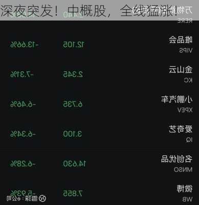 深夜突发！中概股，全线猛涨！