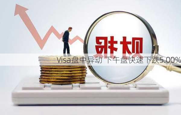 Visa盘中异动 下午盘快速下跌5.00%