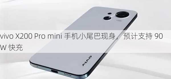 vivo X200 Pro mini 手机小尾巴现身，预计支持 90W 快充