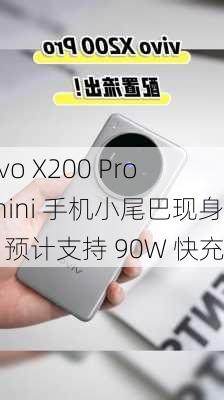 vivo X200 Pro mini 手机小尾巴现身，预计支持 90W 快充