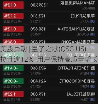 美股异动 | 量子之歌(QSG.US)拉升逾12%  用户保持高质量增长