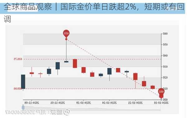 全球商品观察｜国际金价单日跌超2%，短期或有回调