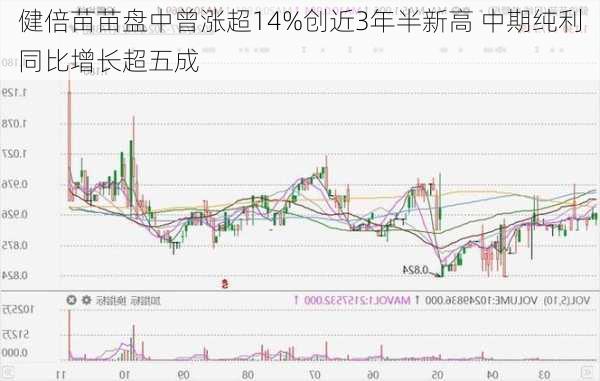 健倍苗苗盘中曾涨超14%创近3年半新高 中期纯利同比增长超五成